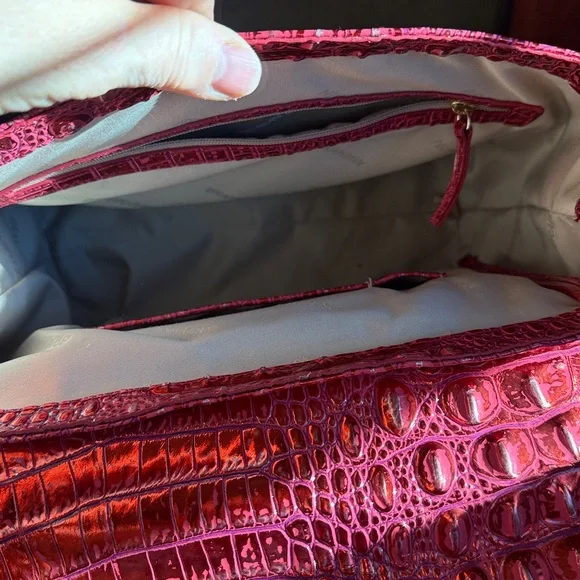 NWOT BRAHMIN LIZ BACKPACK in red dragon - Picture 7 of 11